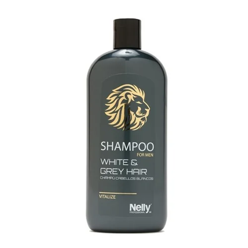 شامپو سفید &خاکستری مردانه نلی Nelly White Grey Hair Shampoo 400ml